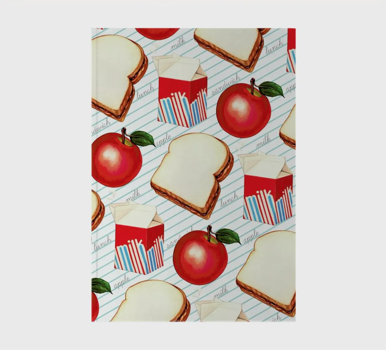 Lunch Patterns Lunch Ruled notebook by Kelly Gilleran