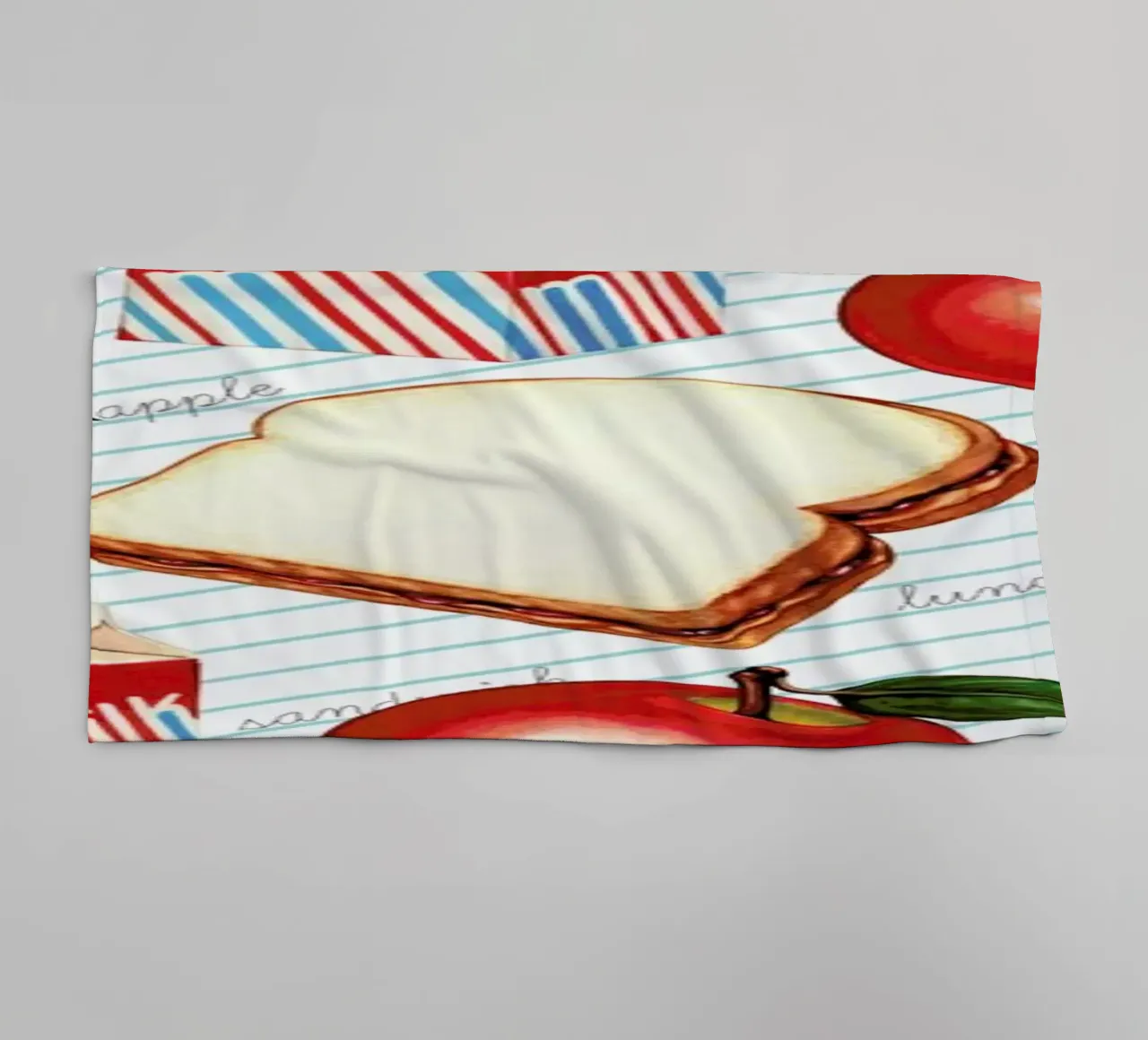 Lunch Patterns Lunch Ruled asciugamano da bagno da Kelly Gilleran