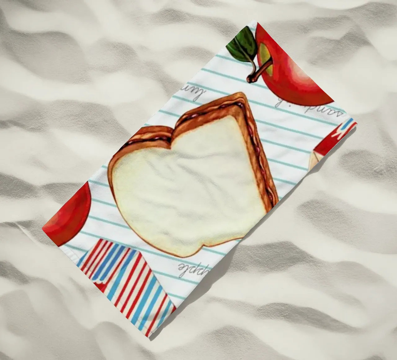 Lunch Patterns Lunch Ruled telo mare da Kelly Gilleran