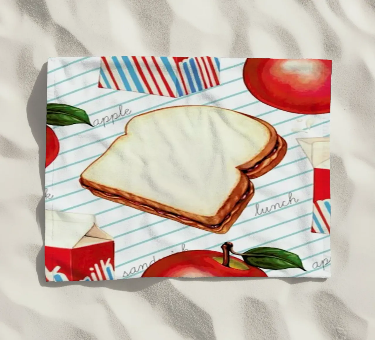 Lunch Patterns Lunch Ruled telo mare da Kelly Gilleran