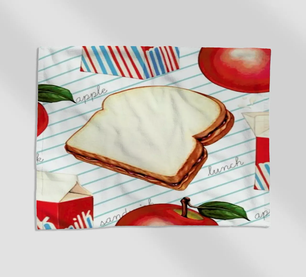 Lunch Patterns Lunch Ruled telo mare da Kelly Gilleran