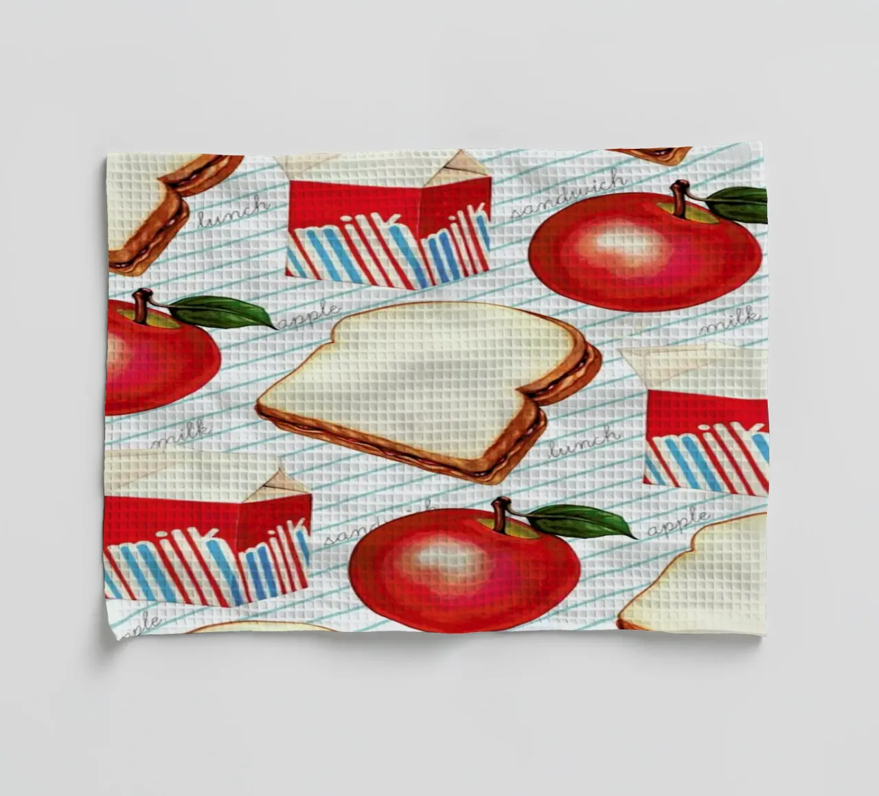 Lunch Patterns Lunch Ruled canovaccio da cucina da Kelly Gilleran