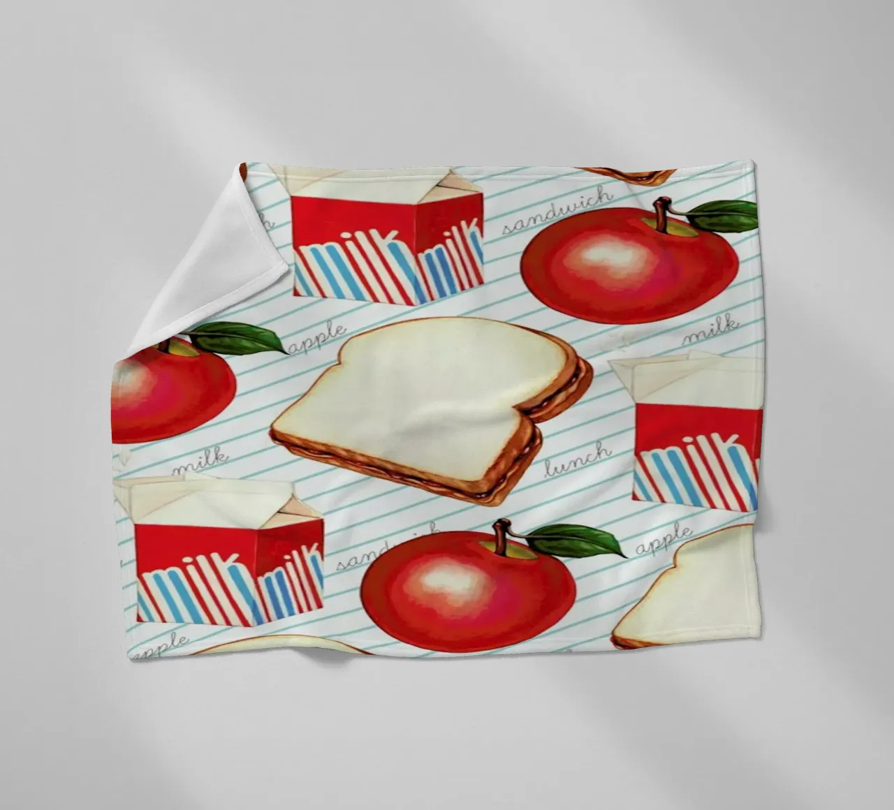 Lunch Patterns Lunch Ruled coperta in pile da Kelly Gilleran