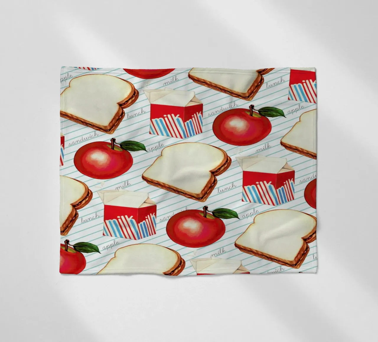 Lunch Patterns Lunch Ruled coperta in pile da Kelly Gilleran
