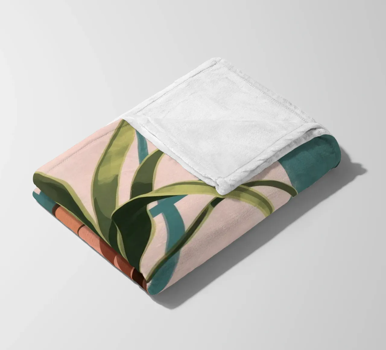 Bellezza botanica serena coperta in pile da Veiled Canvas