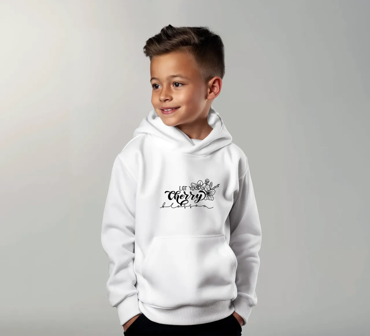 Let your Cherry blossom felpa bambino con cappuccio da Miris bunte Modewelt
