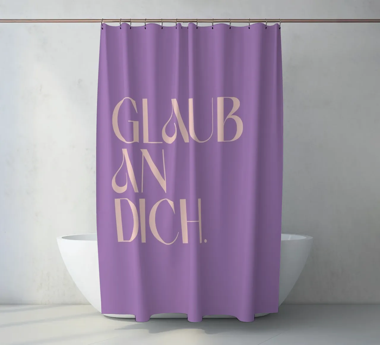 Glaub an dich tenda da doccia da BAINAI QUOTES