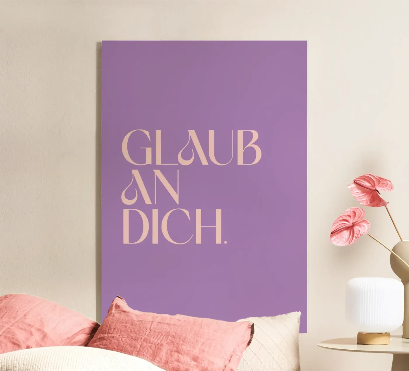 Glaub an dich plexiglass da BAINAI QUOTES