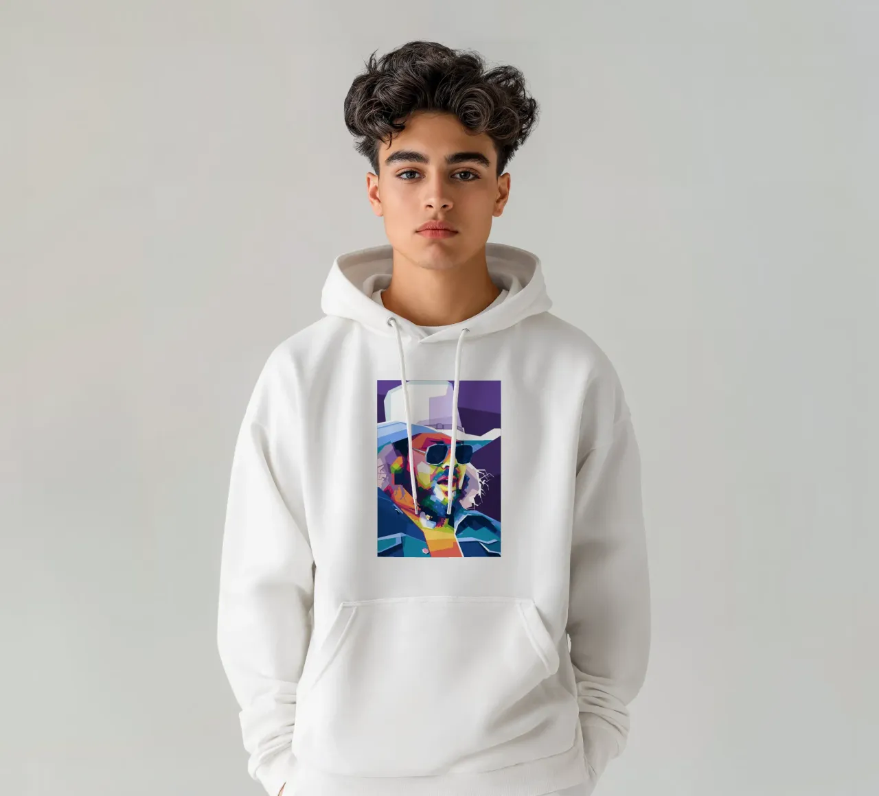 Hank Williams Jr. in WPAP felpa con cappuccio da Alkahfsmart