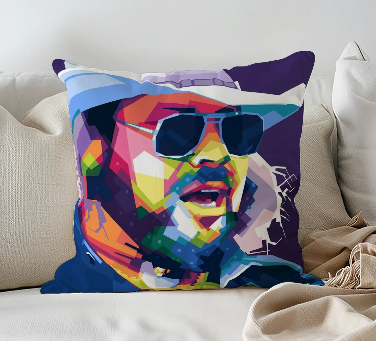 Hank Williams Jr. in WPAP cuscino da Alkahfsmart