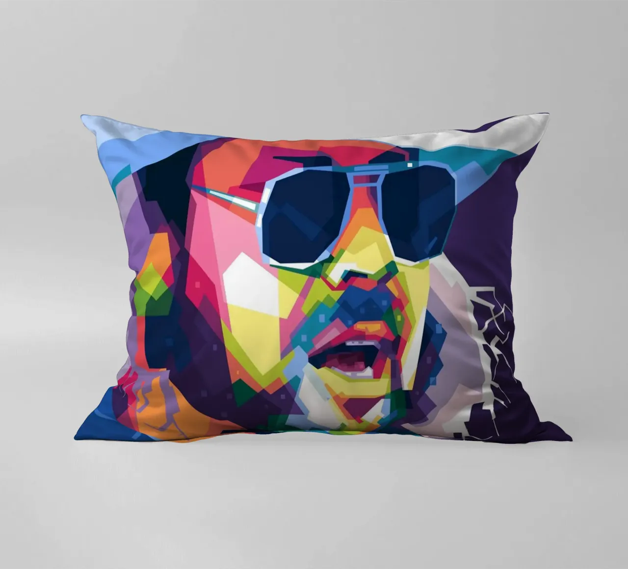 Hank Williams Jr. in WPAP Kissen von Alkahfsmart