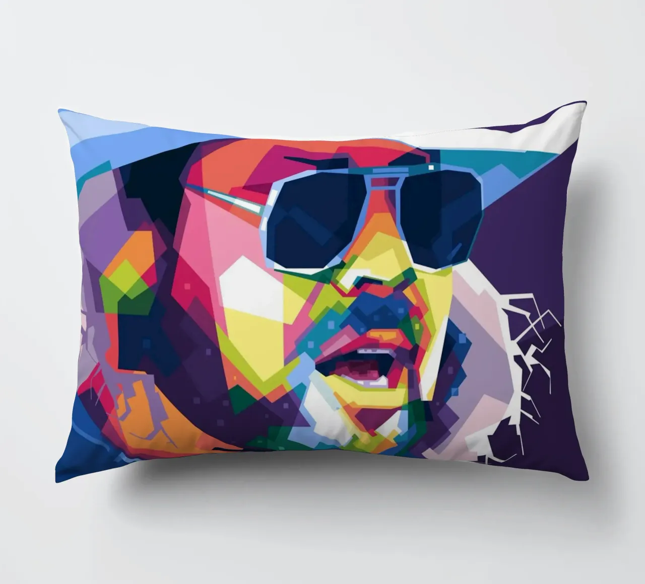 Hank Williams Jr. in WPAP Kissen von Alkahfsmart