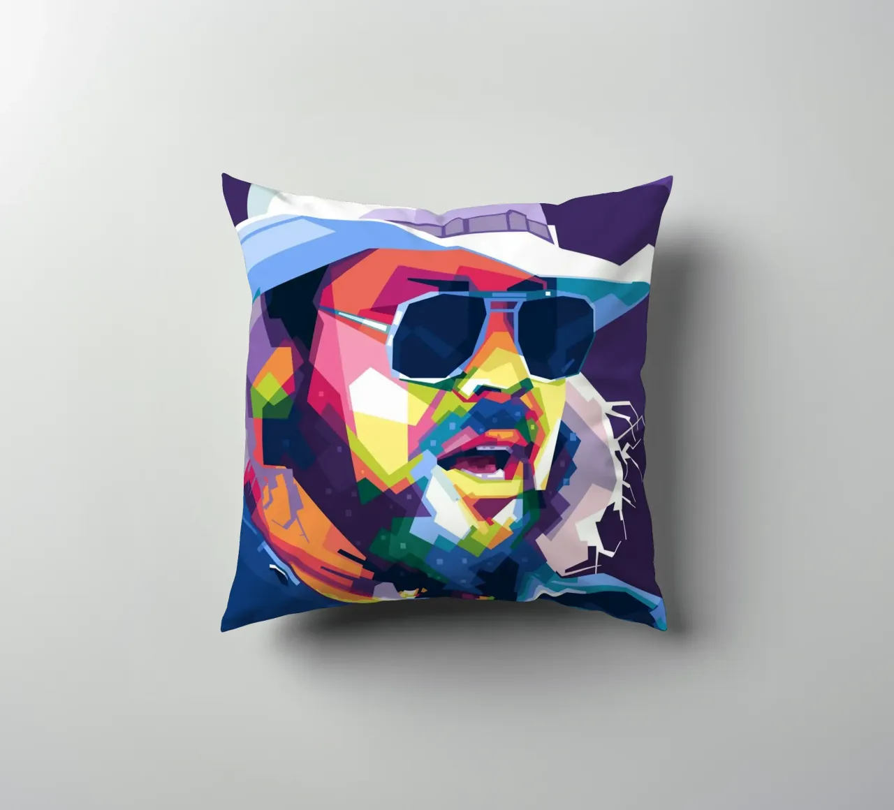 Hank Williams Jr. in WPAP cuscino da Alkahfsmart