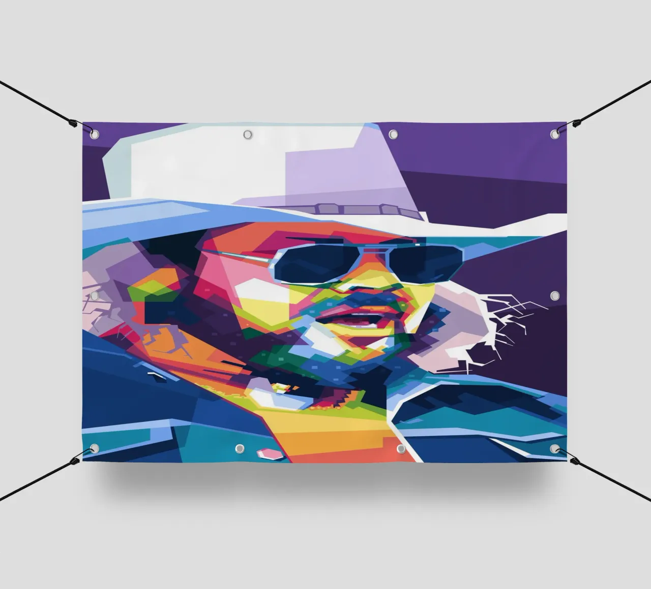 Hank Williams Jr. in WPAP telo in pvc da Alkahfsmart