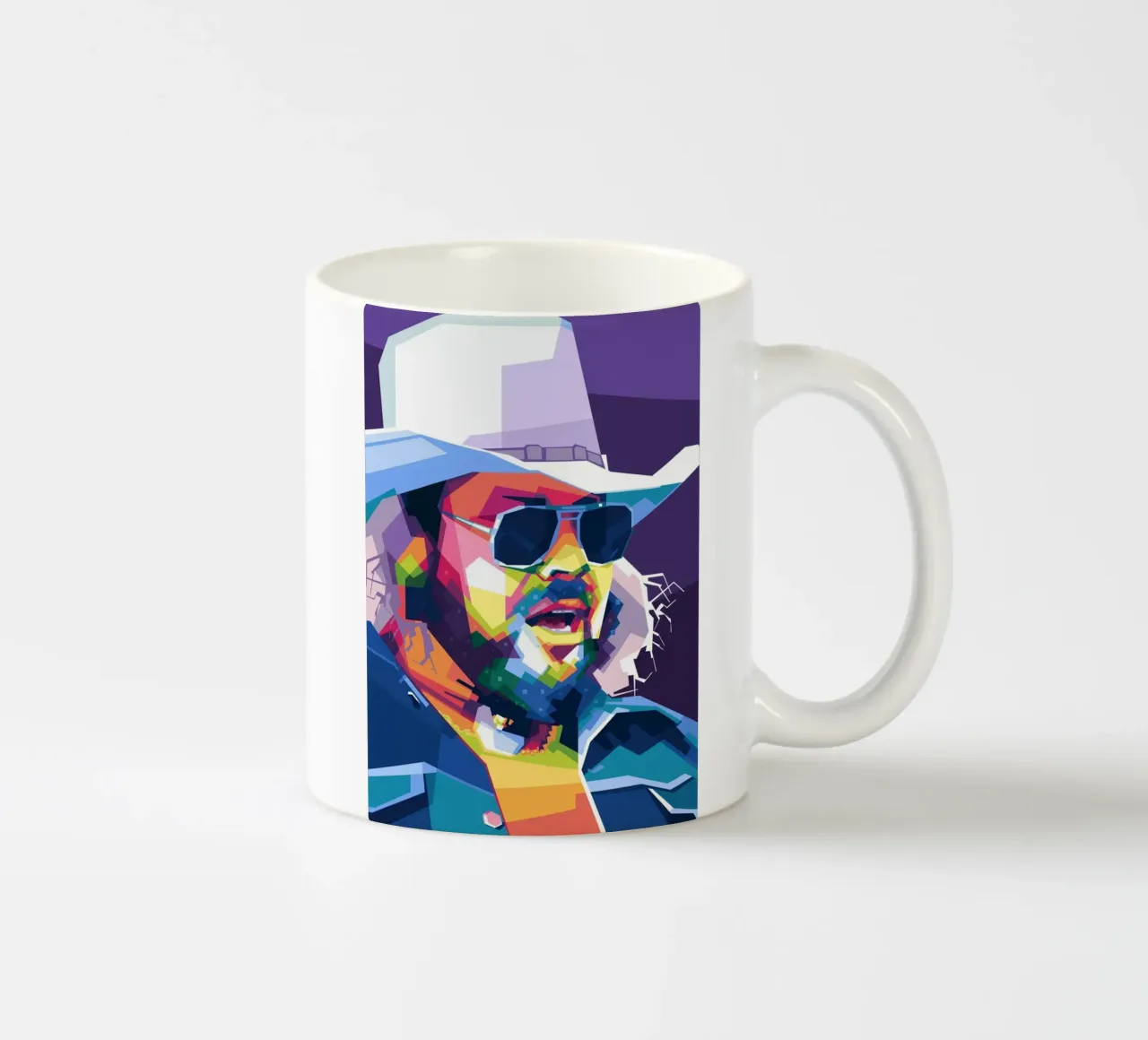 Hank Williams Jr. dans WPAP mug en céramique de Alkahfsmart