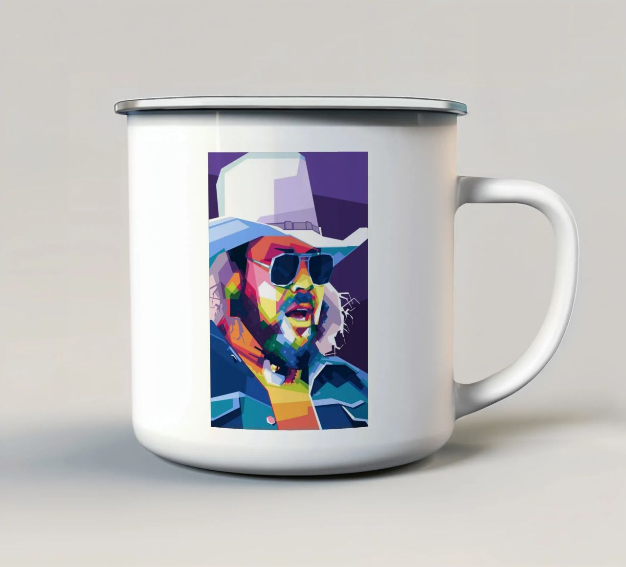 Hank Williams Jr. in WPAP tazza in smalto da Alkahfsmart