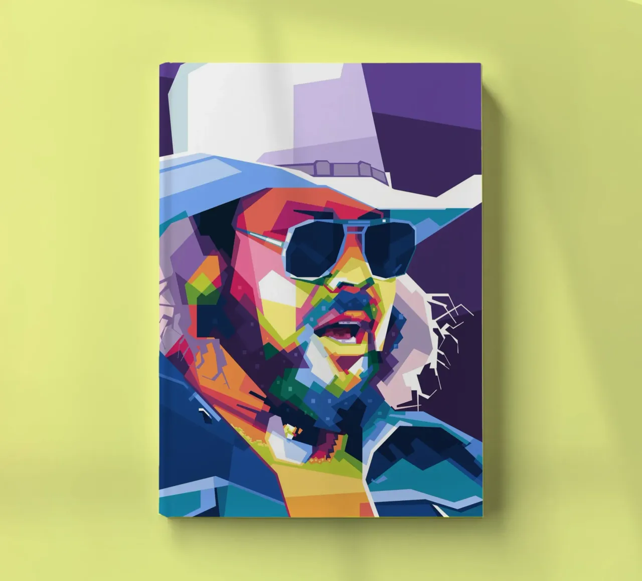 Hank Williams Jr. in WPAP notitieboek van Alkahfsmart