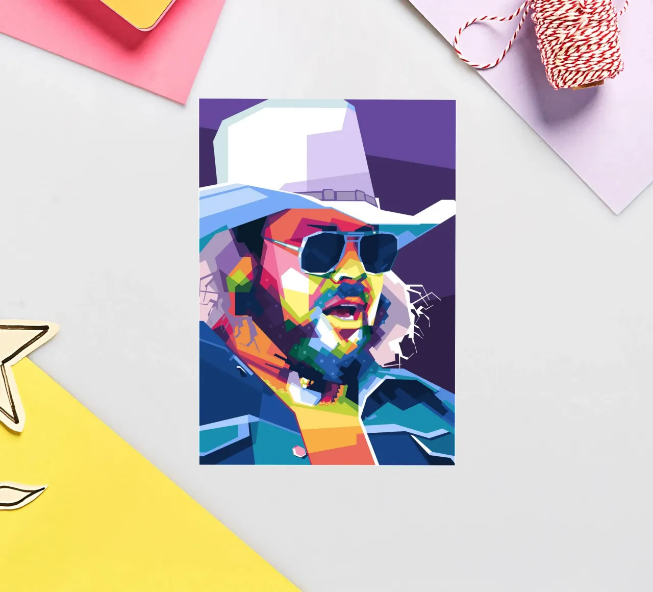 Hank Williams Jr. in WPAP adesivo da Alkahfsmart