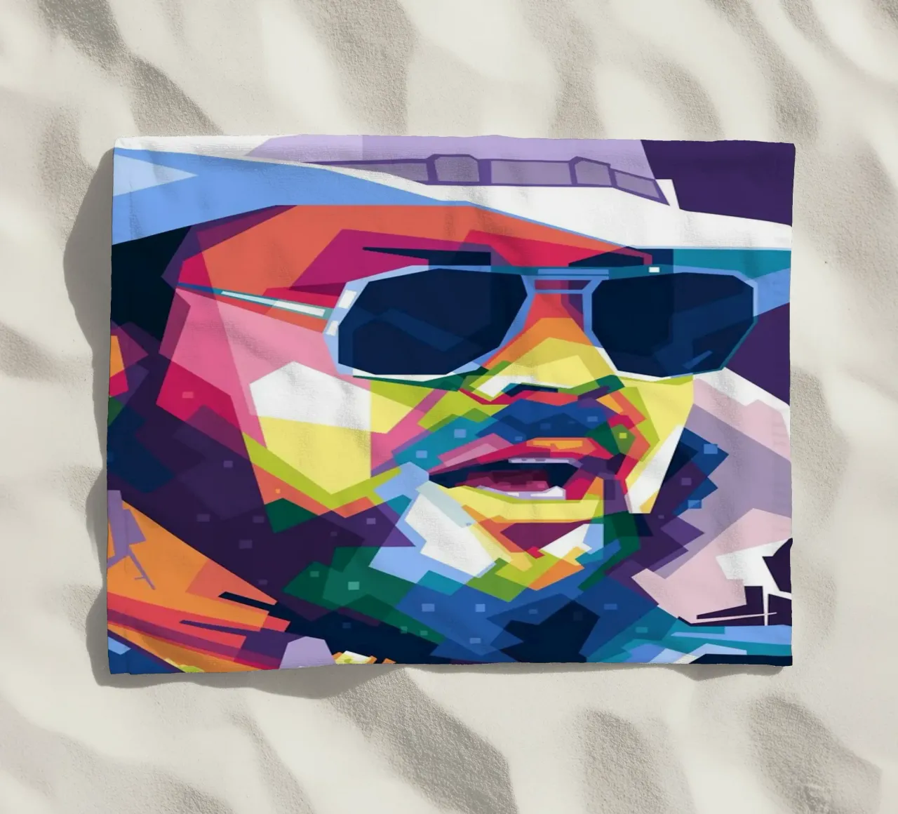 Hank Williams Jr. in WPAP Strandtuch von Alkahfsmart