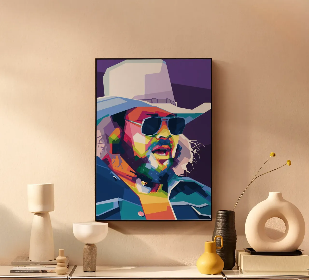 Hank Williams Jr. in WPAP plexiglass da Alkahfsmart