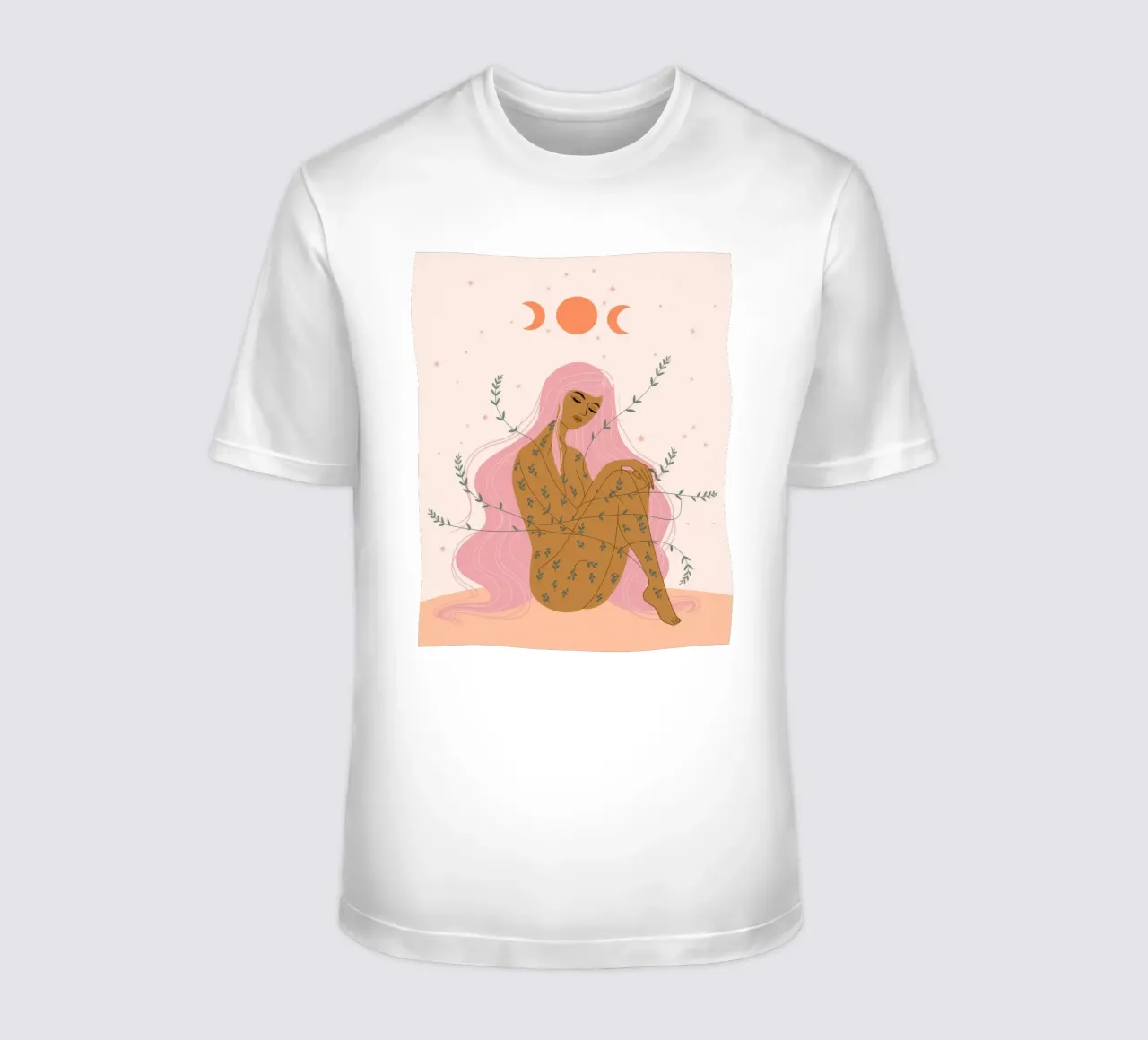 Mystieke Maangodin t-shirt van Veiled Canvas