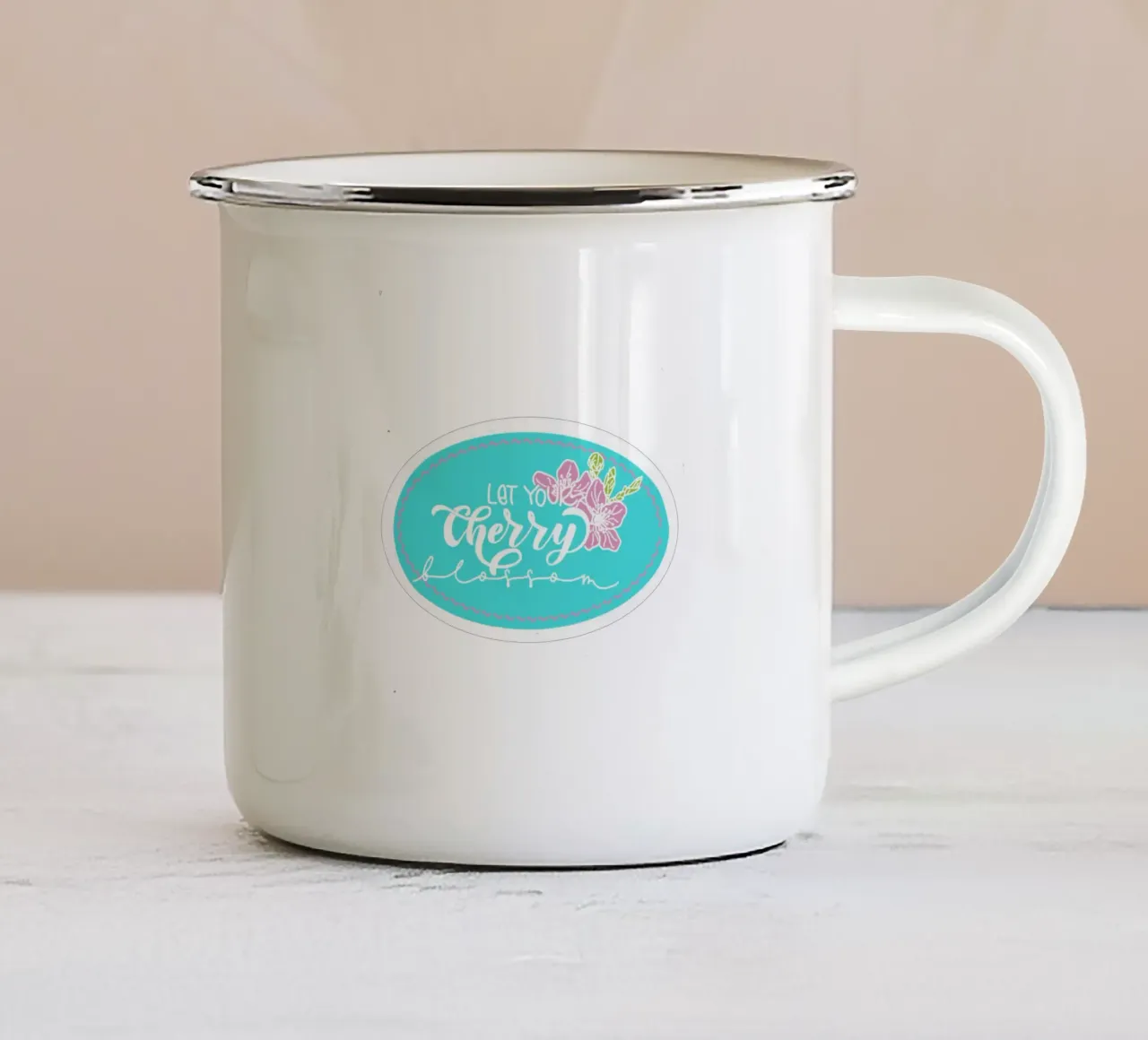 KIRSCHBLÜTE 1.0 taza de esmalte de Miris bunte Modewelt