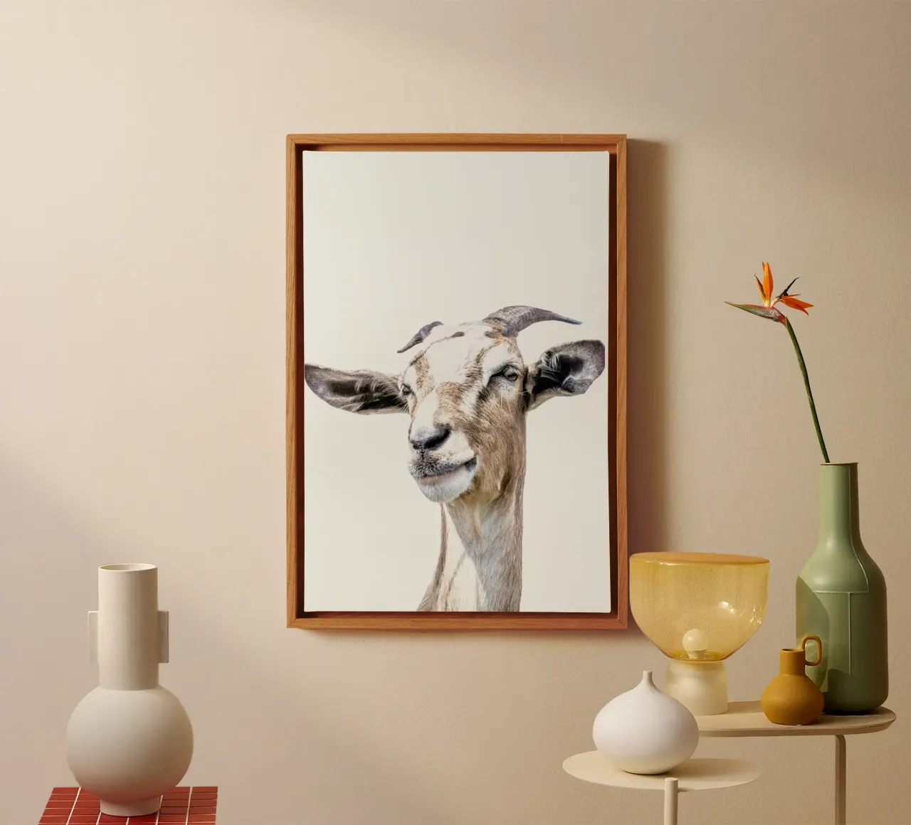 Geit canvas met Baklijst van Victoria Frost