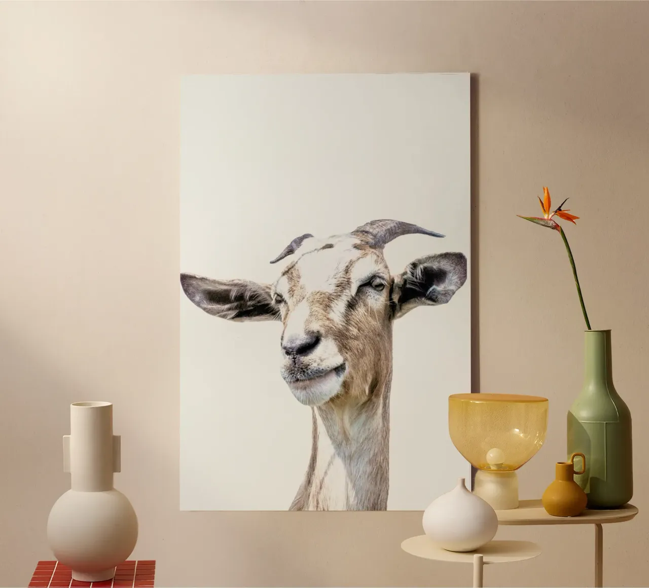Geit canvas met Baklijst van Victoria Frost