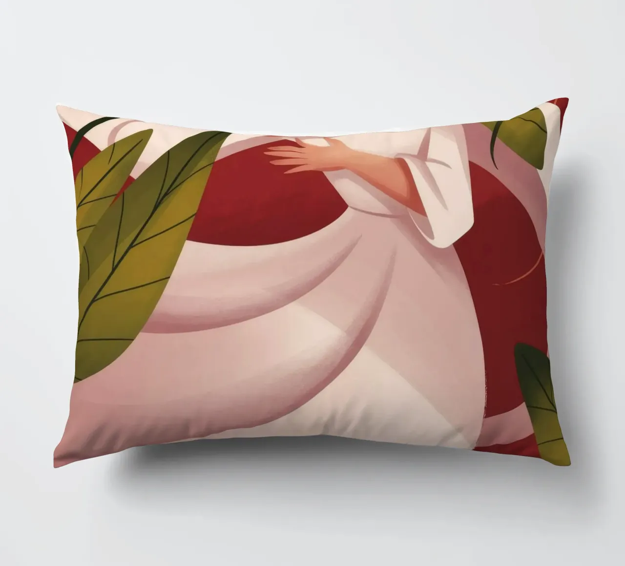 Grazioso abbraccio floreale cuscino da Veiled Canvas