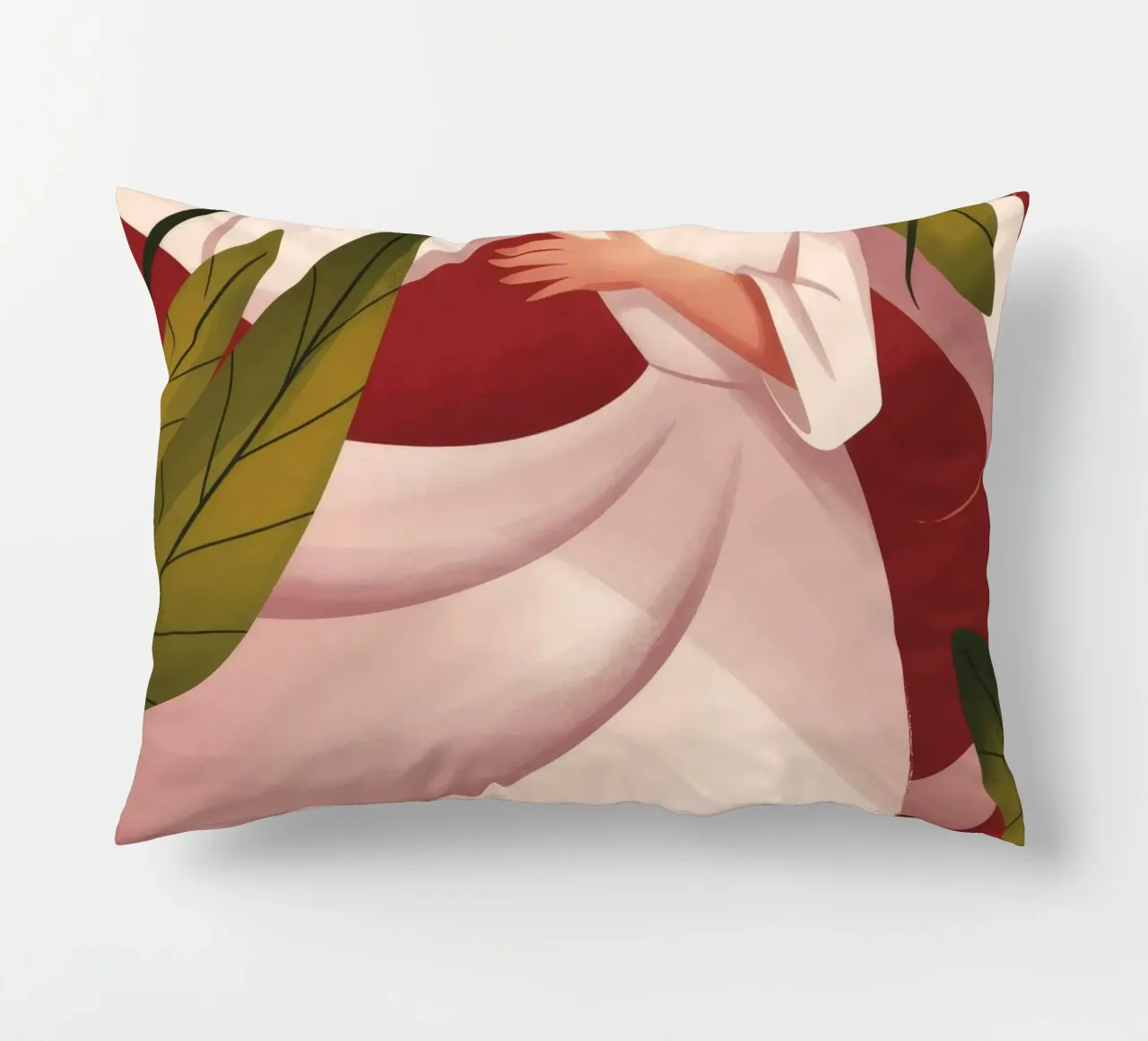 Grazioso abbraccio floreale cuscino da Veiled Canvas