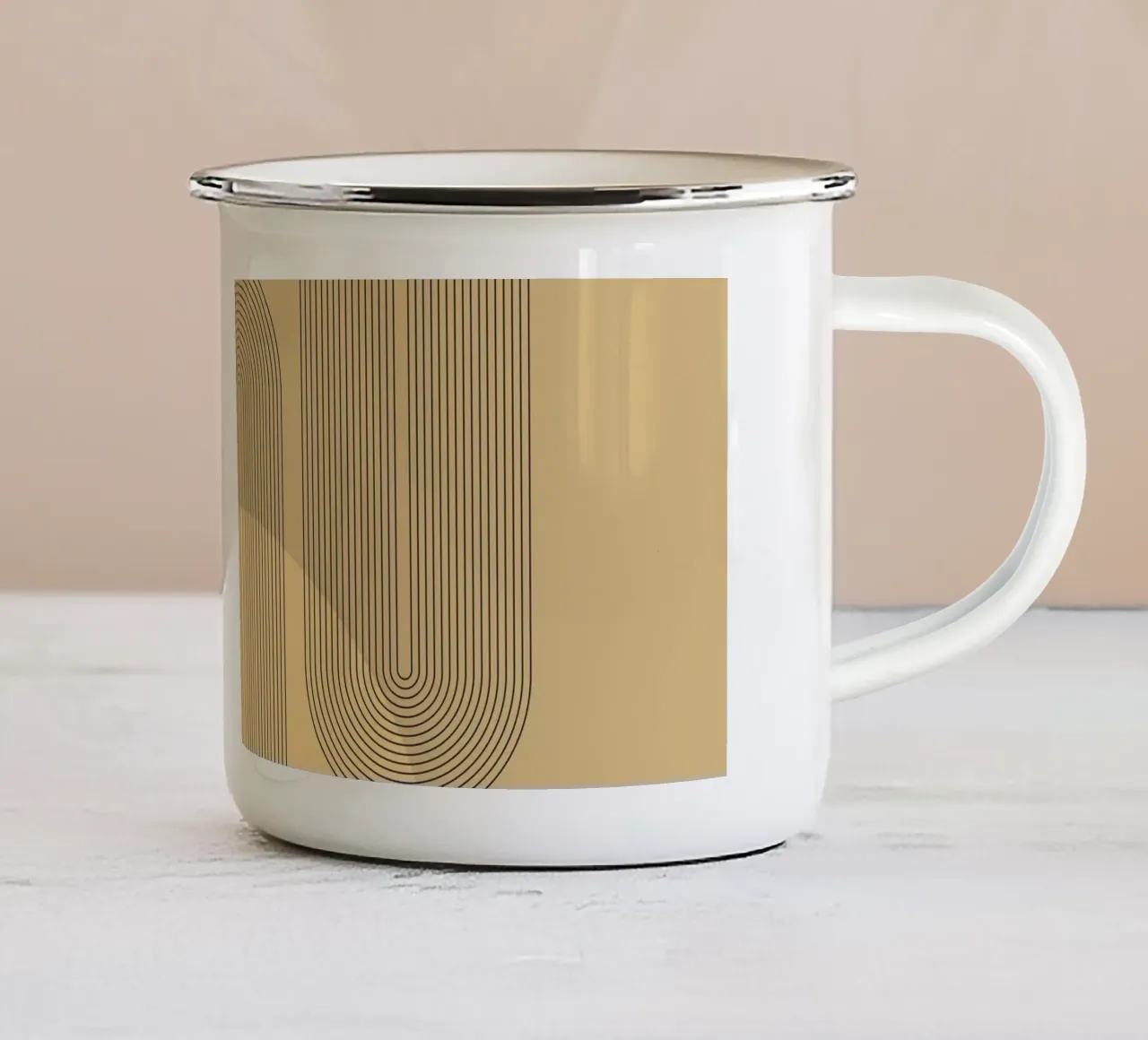 Mostra Bauhaus 1930 tazza in smalto da LaylaOzHome