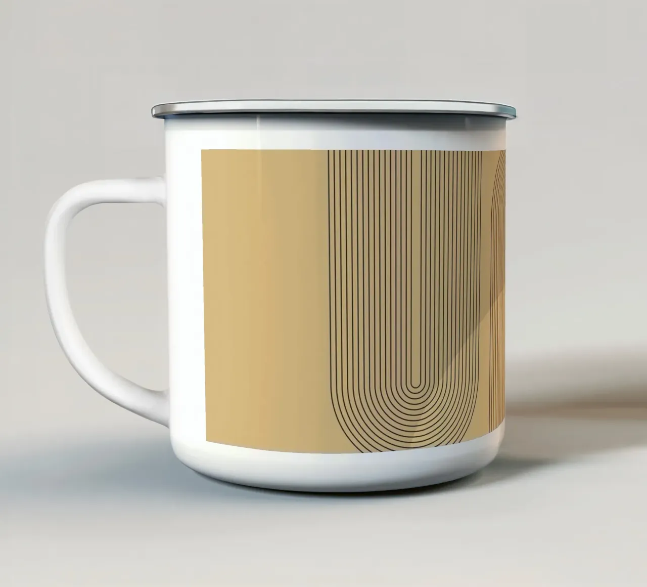 Mostra Bauhaus 1930 tazza in smalto da LaylaOzHome