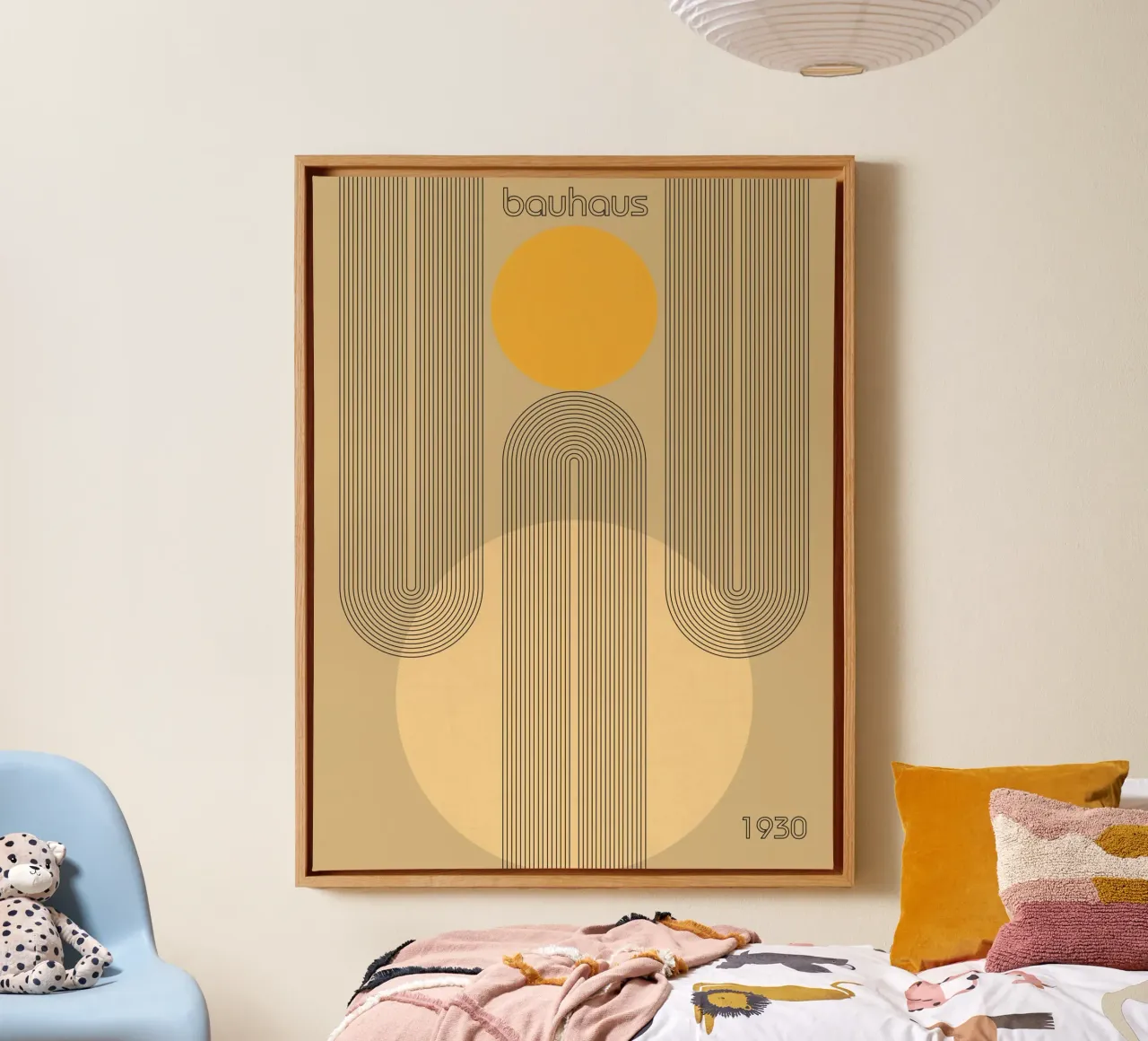 Mostra Bauhaus 1930 tela con Cornice a cassetta da LaylaOzHome