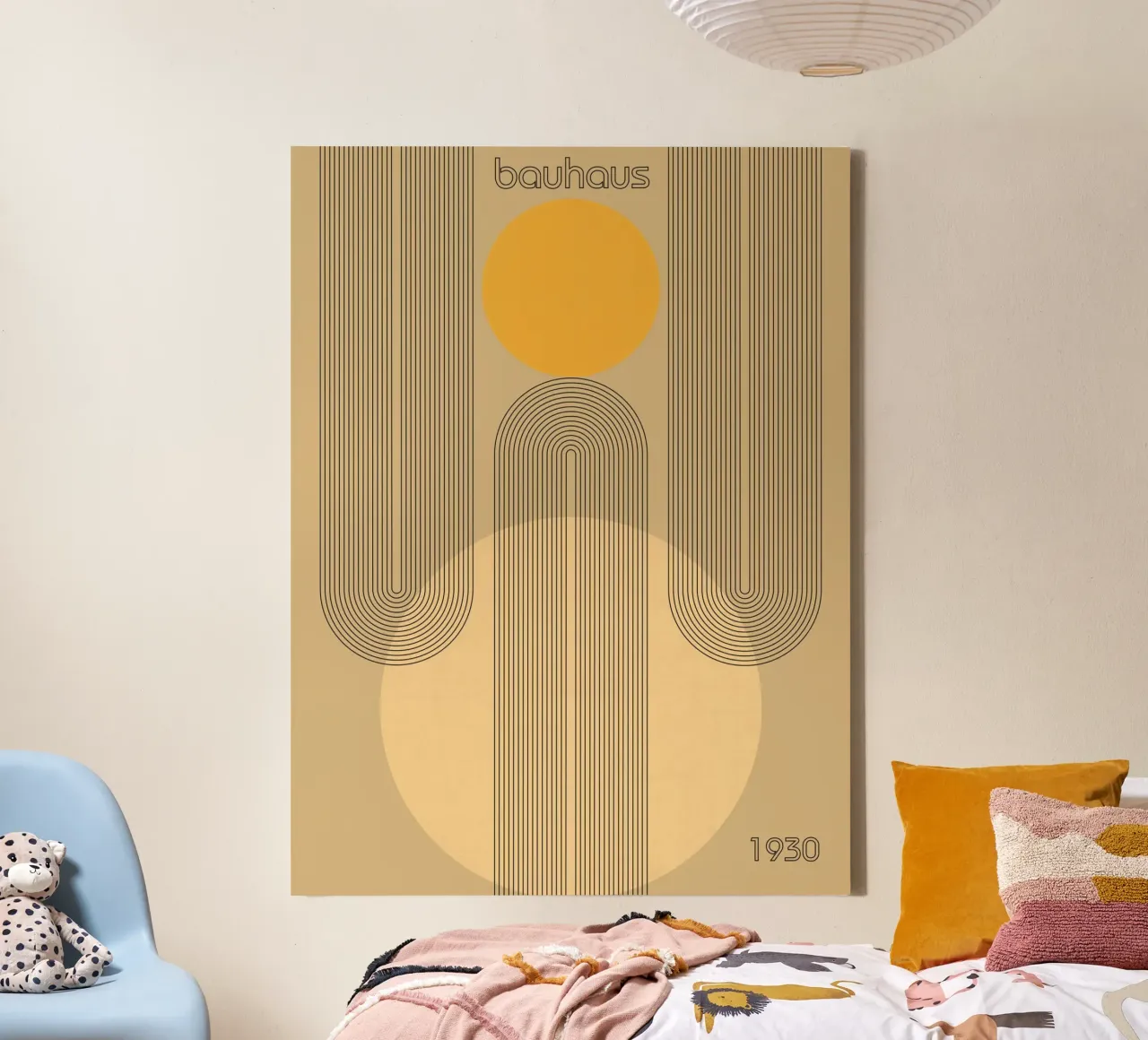 Mostra Bauhaus 1930 tela con Cornice a cassetta da LaylaOzHome