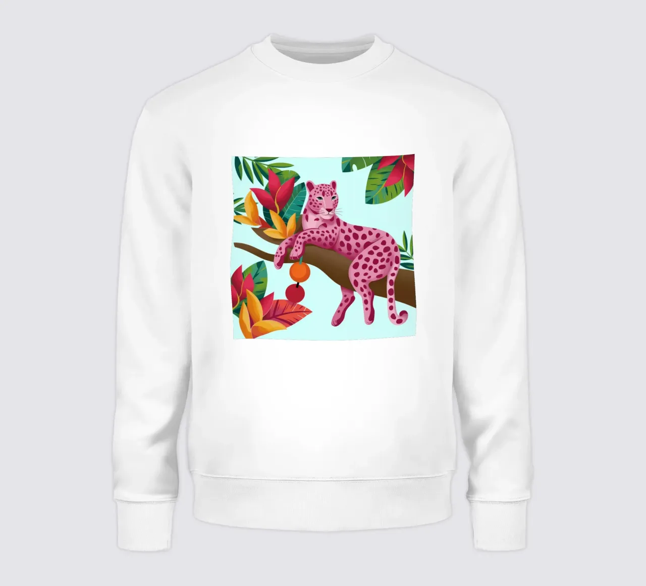Leopardo rosa esotico felpa da Veiled Canvas