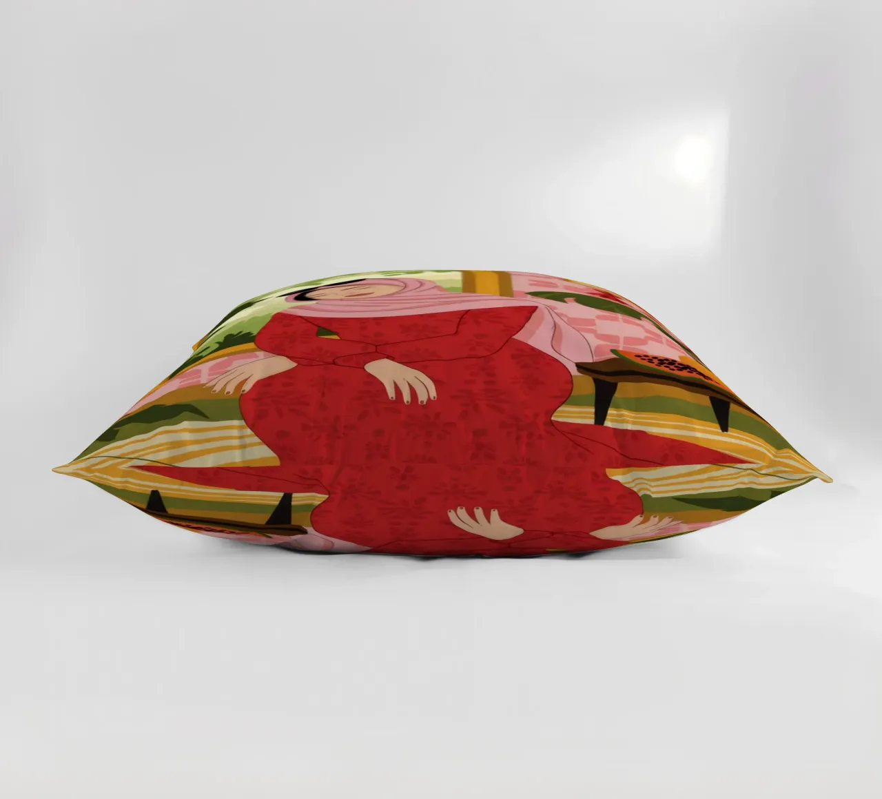Rosso maestoso Serenity cuscino da Veiled Canvas
