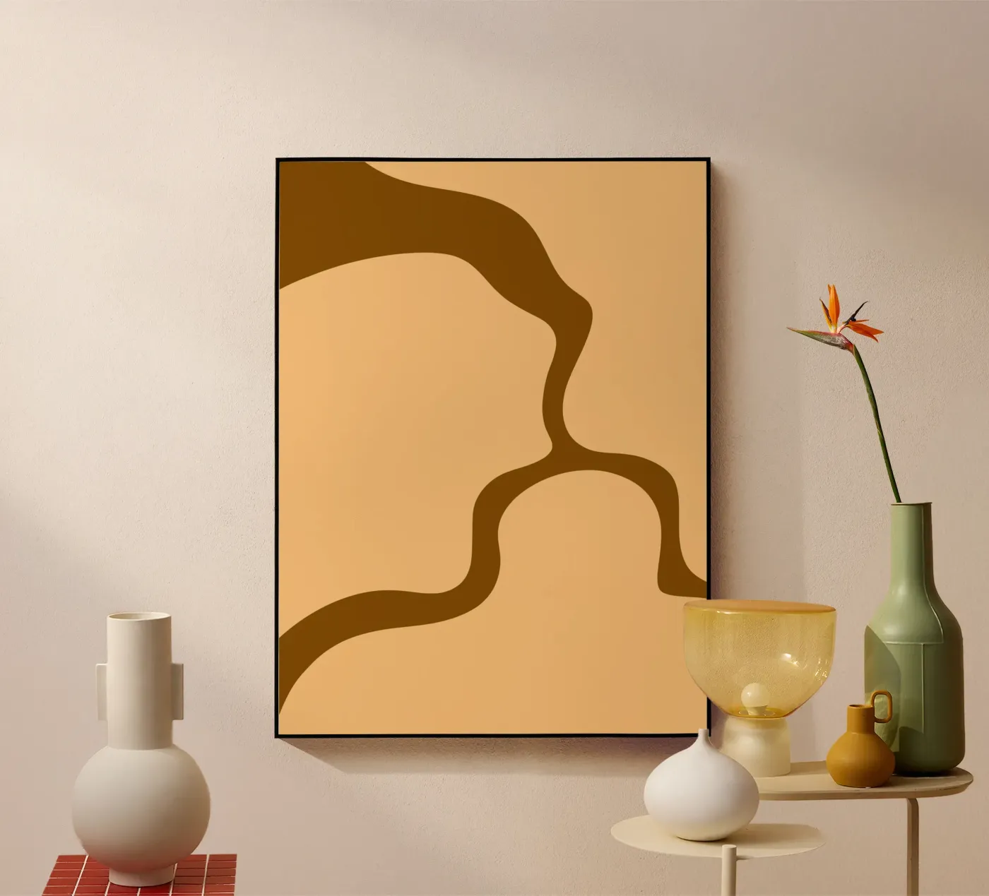 Marrone moderno e minimalista plexiglass da MODERN NUANCE