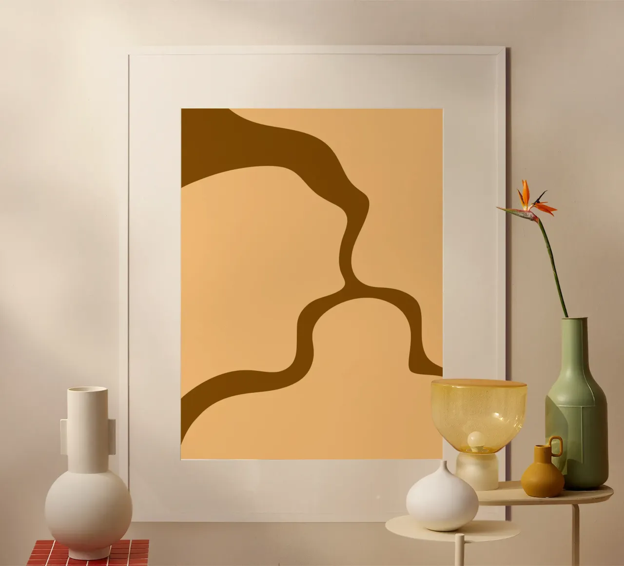 Marrone moderno e minimalista poster da MODERN NUANCE