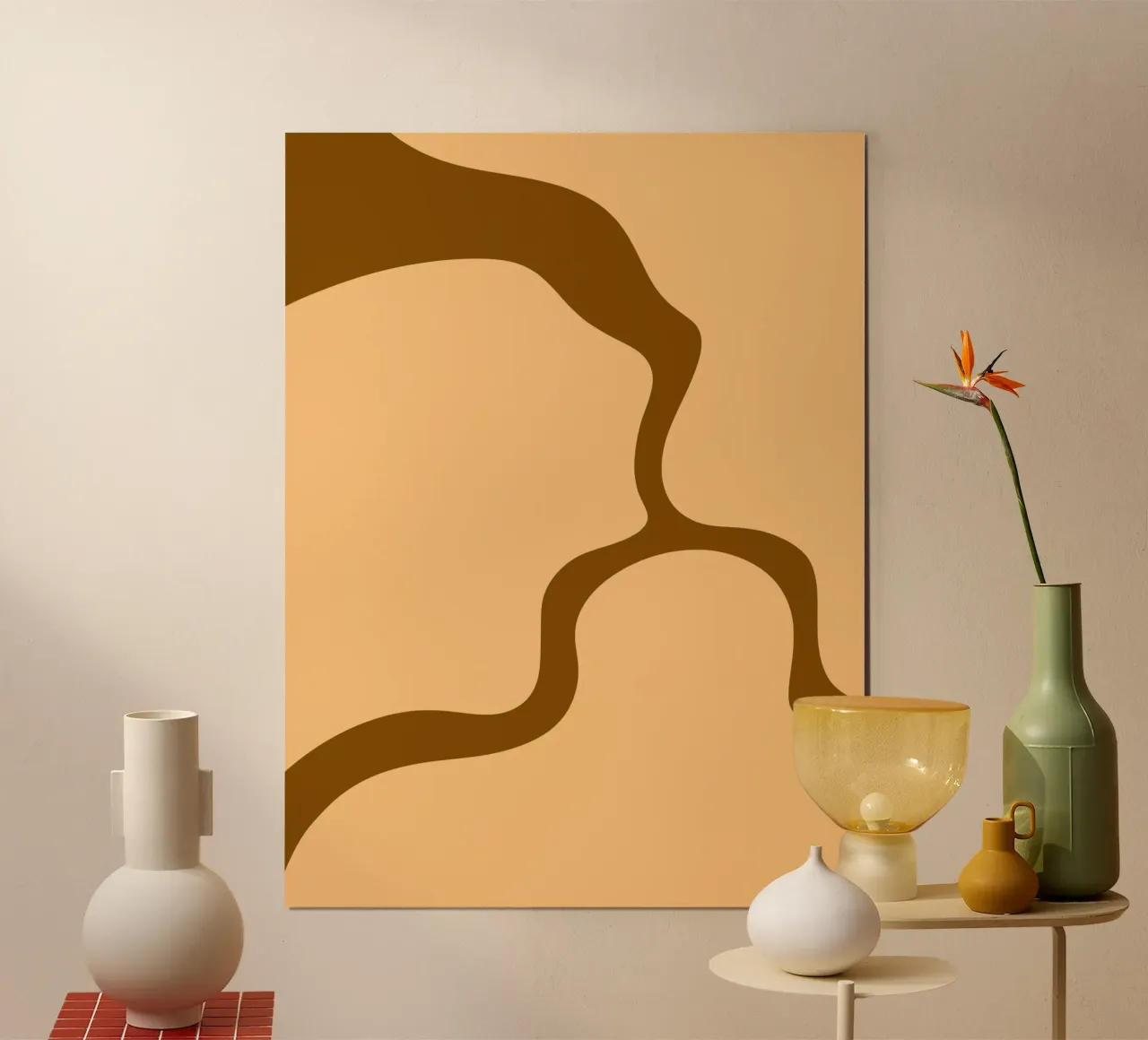 Marrone moderno e minimalista poster da MODERN NUANCE