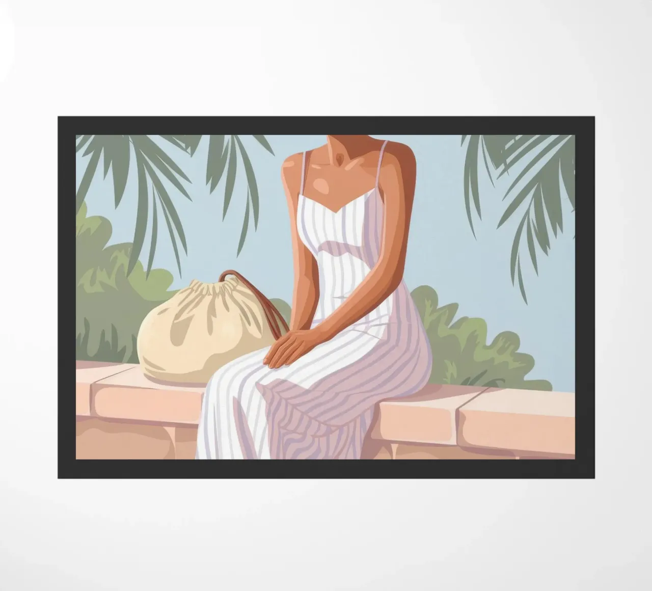 Momento di tranquillità al sole zerbino da Veiled Canvas