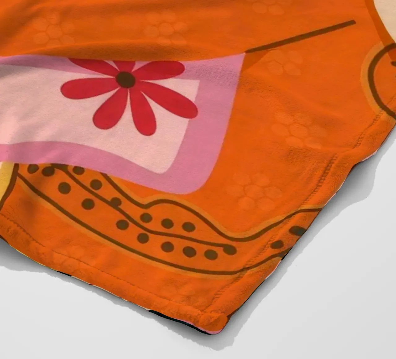 Verträumter floraler Rest Fleecedecke von Veiled Canvas
