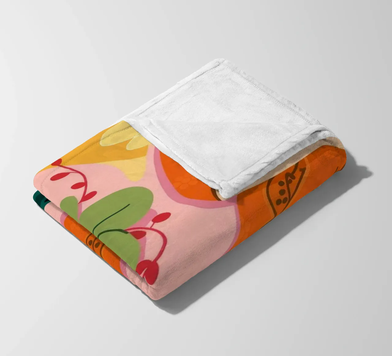 Verträumter floraler Rest Fleecedecke von Veiled Canvas