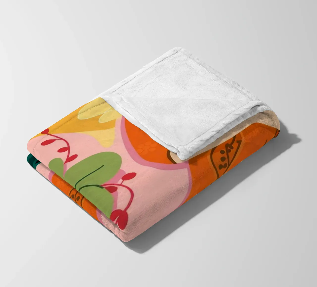 Verträumter floraler Rest Fleecedecke von Veiled Canvas