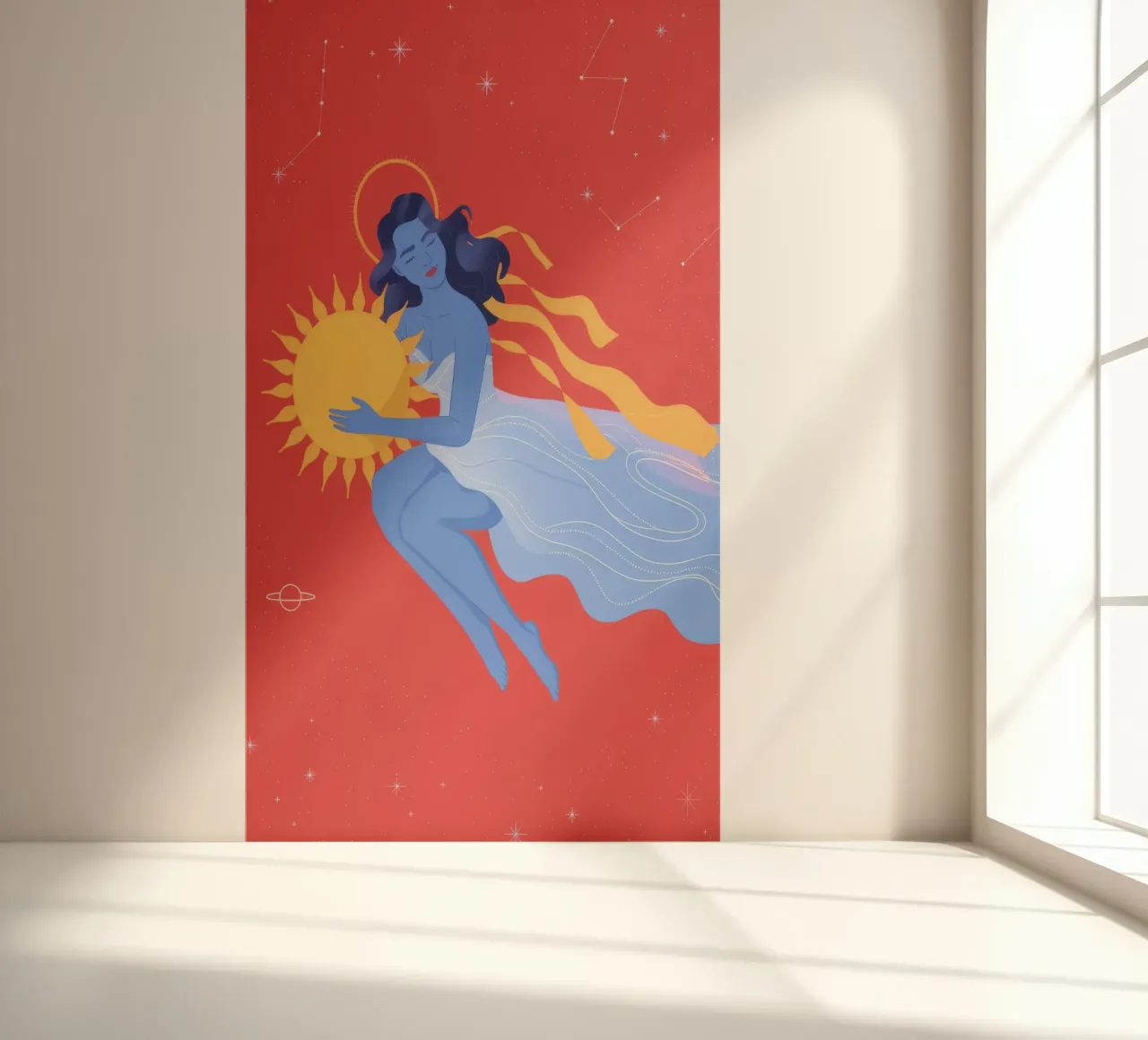 Celestial Night Embrace photo wallpaper by Veiled Canvas