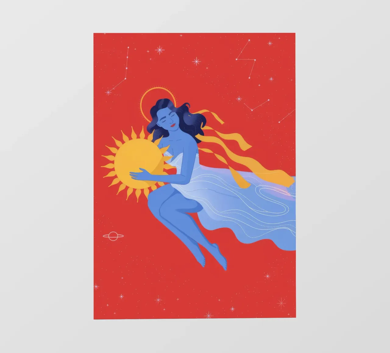 Celestial Night Embrace photo wallpaper by Veiled Canvas