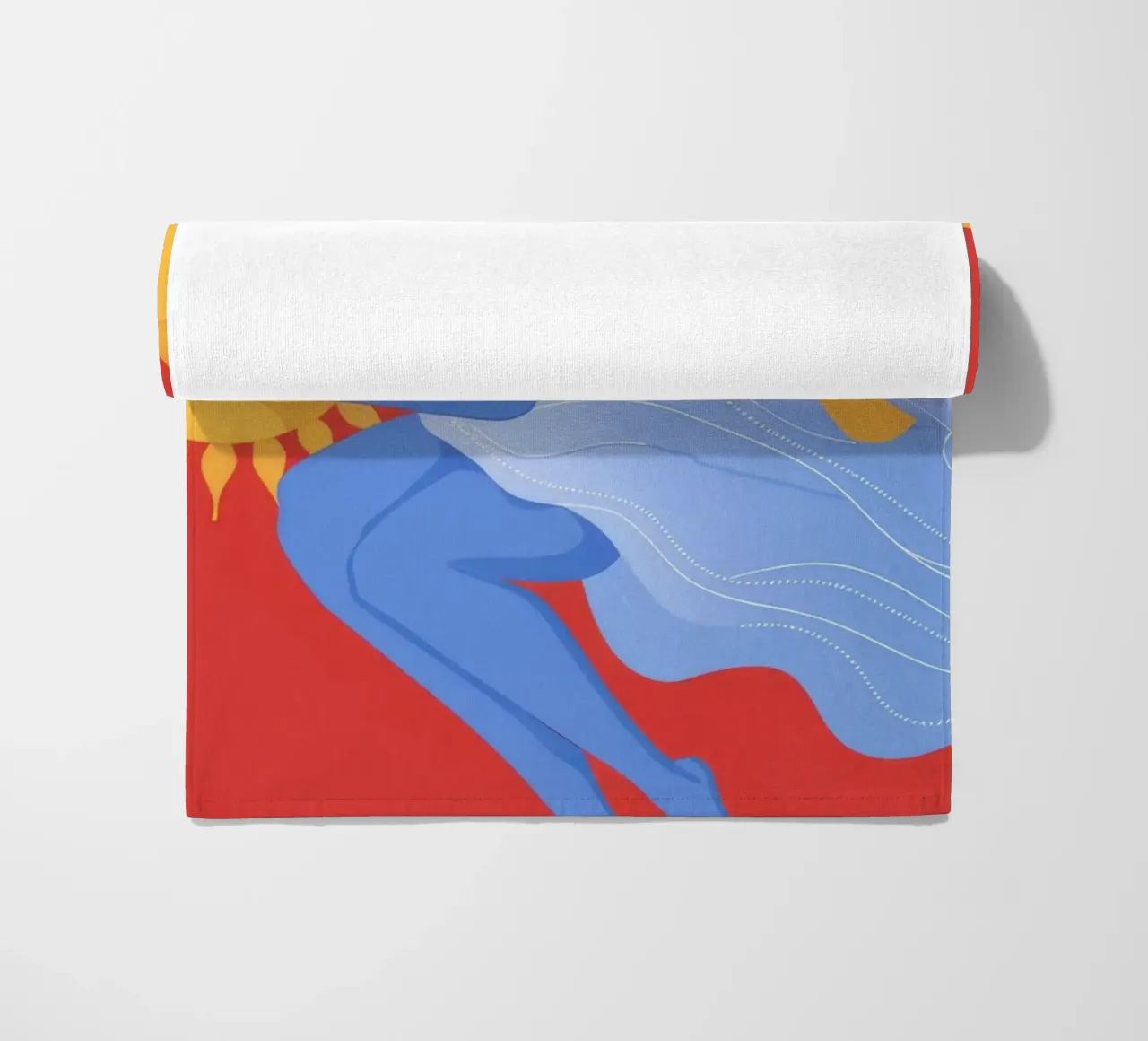 Celestial Night Embrace beach towel by Veiled Canvas