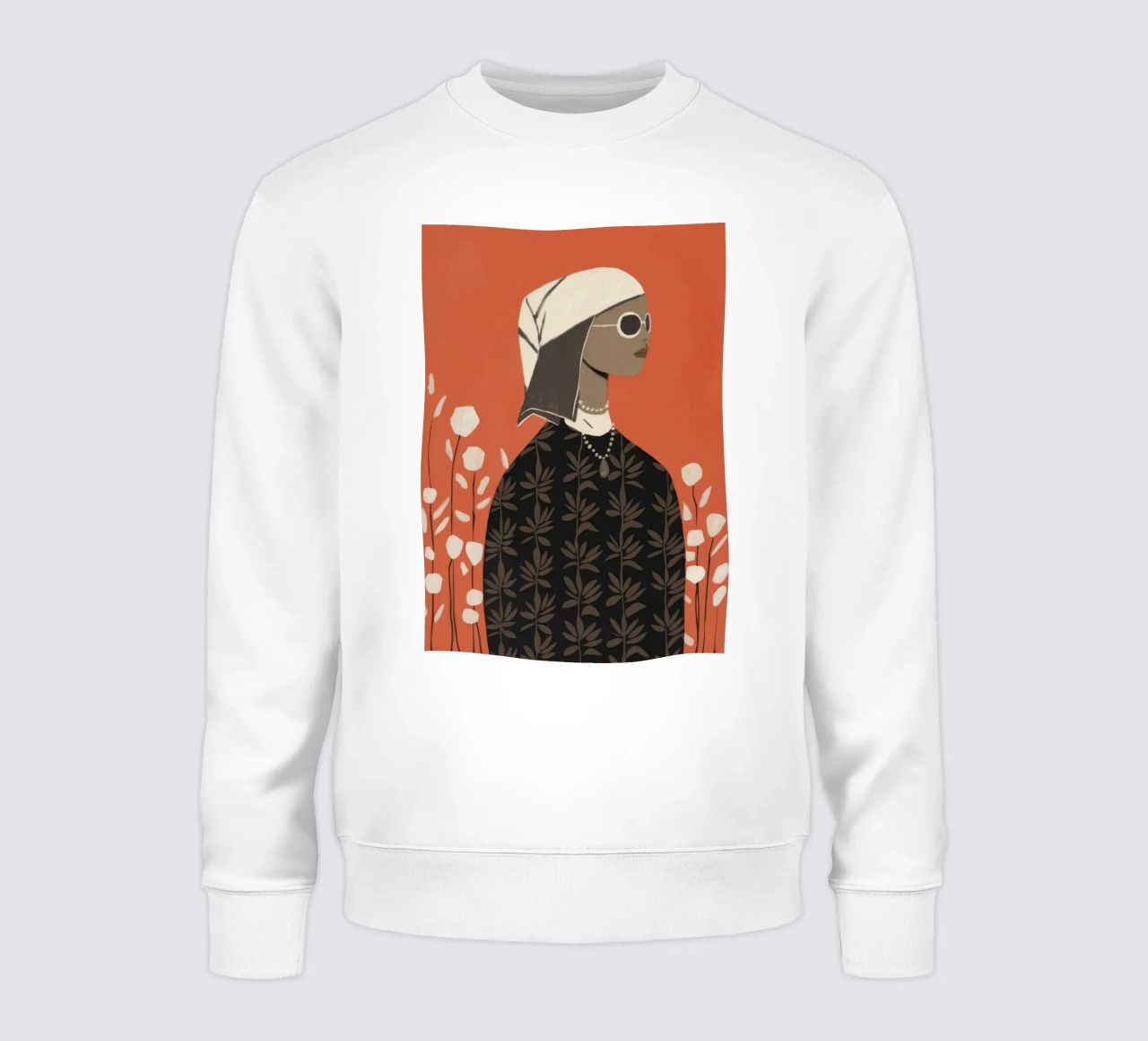 Elégance automnale contemplative sweat de Veiled Canvas