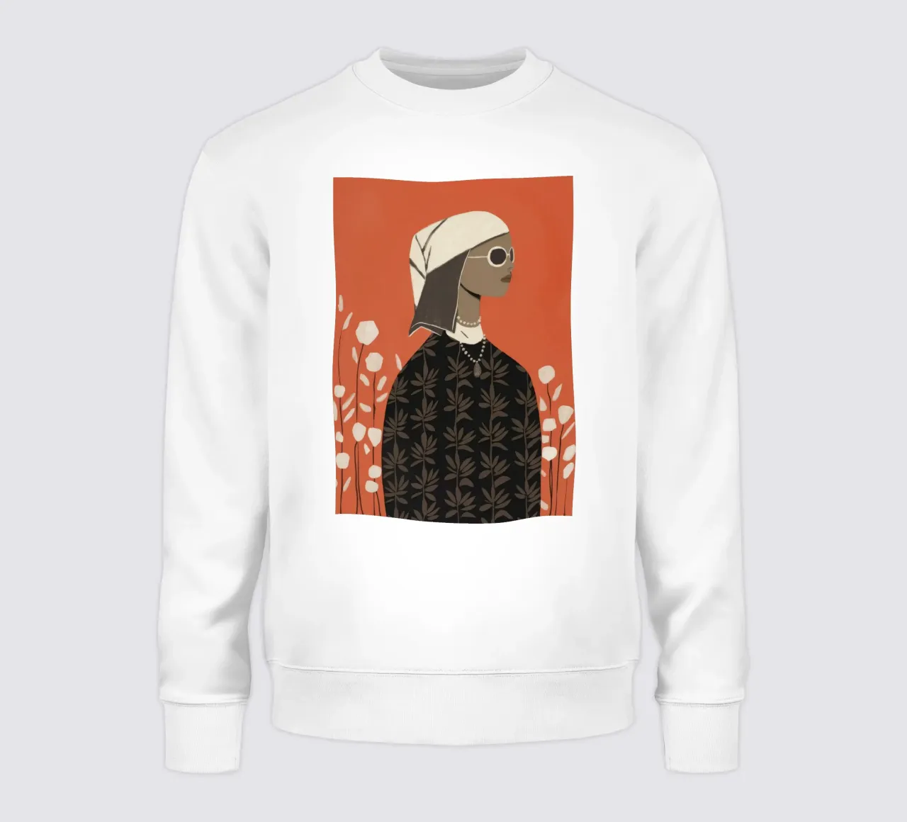 Elegancia otoñal contemplativa sudadera de Veiled Canvas