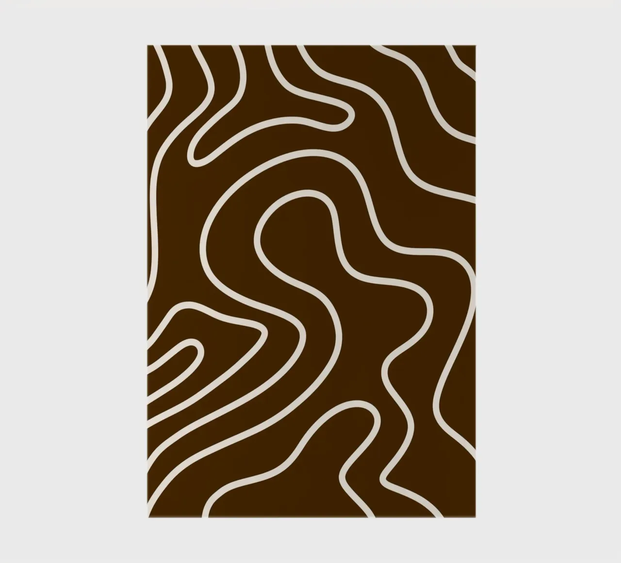 White Line Brown Background notebook by MODERN NUANCE