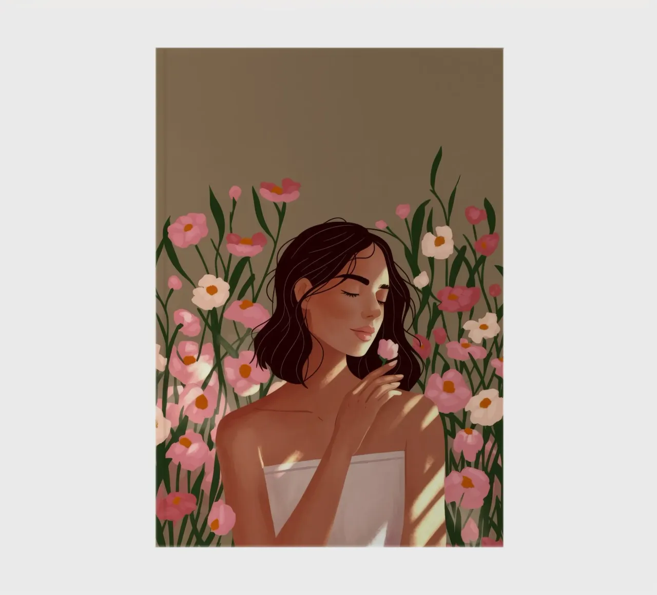 Blossoming Garden Grace notebook by Veiled Canvas